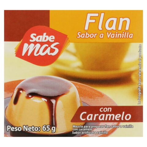 Flan Sabemas Vainilla Con Caramelo - 65 g Flan Sabemas con caramelo - 65 g