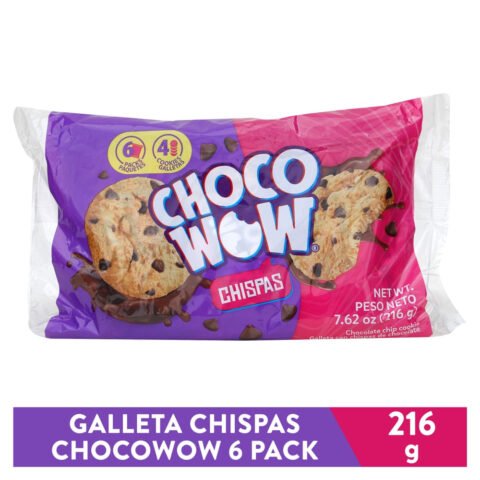 Galleta Chocowow Dulce Chispas 6 Unidades - 216 g