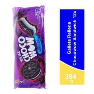 Galleta Chocowow, Rellena Sándwich 12 unidades - 384 g Galleta Chocowow Rellena Sándwich 12 Unidades - 384 g