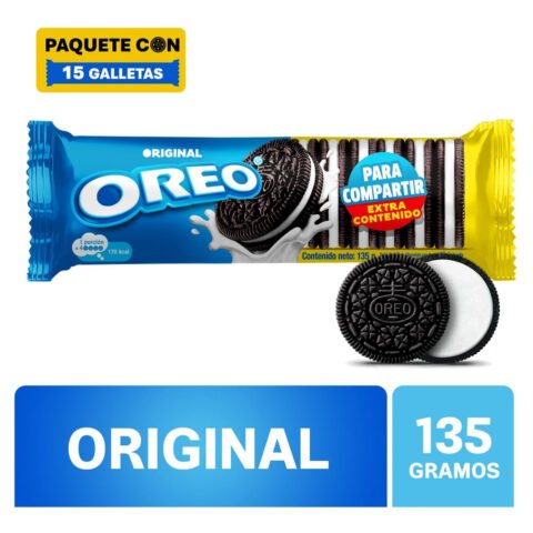 Galleta Oreo Reg Tubo 135 g Galleta Oreo Rollo Regular - 135 g