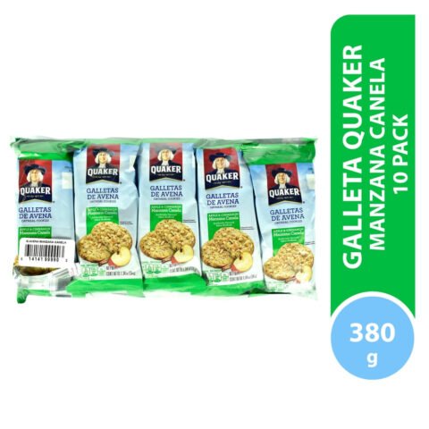 Galleta Quaker Manzana Canela 10 Paquete - 380 g