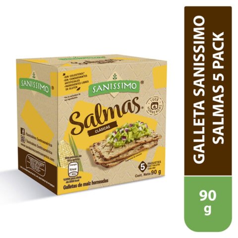 Galleta Sanissimo Salmas Tostadas - 90 g Galleta Sanissimo Salmas 5 pack - 90 g