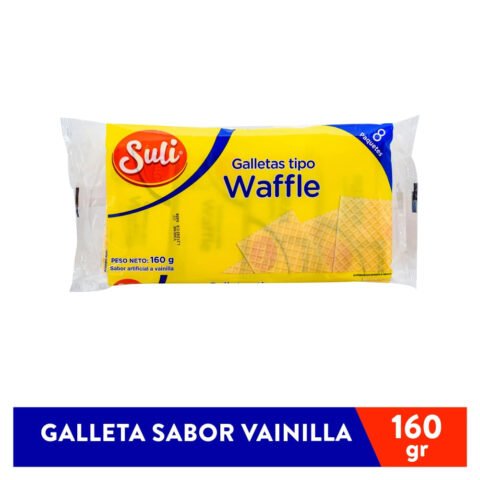Galleta Suli Waffle Vainilla 8 Unidades - 160 g
