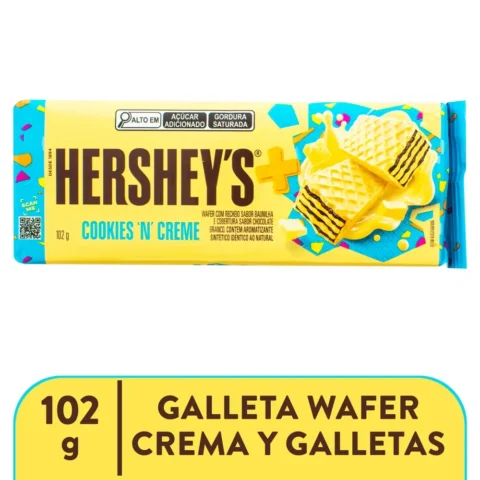 Galletas Hershey's wafers cookies & creme - 102 g Hershey Wafers Cookies And Creamy 102 g