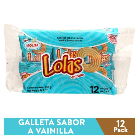 Galletas Molsa lolas sabor vainilla - 180 g