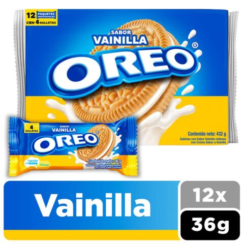Galletas Oreo Golden Sabor Vainilla 36g Uds 12 Pack - 432 g Galletas Oreo Golden Sabor Vainilla 36g Uds 12 Pack - 432g