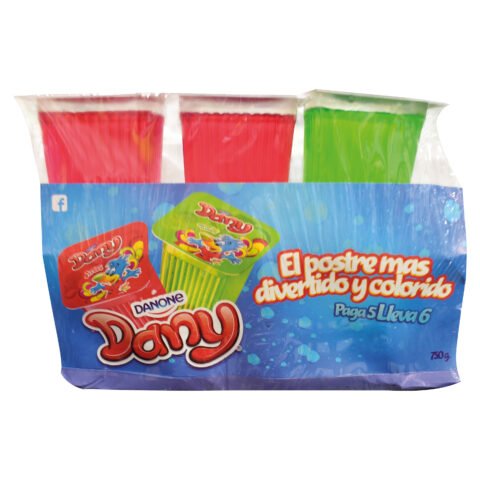 Gelatina Danone Dresa y limón, 6 pack -750 g Gelatina Danone Dresa y limón, 6 pack -750g