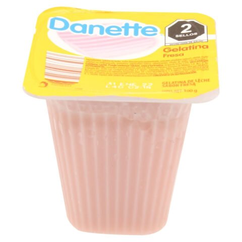 Gelatina Danone Sabor Leche Y Fresa - 100 g