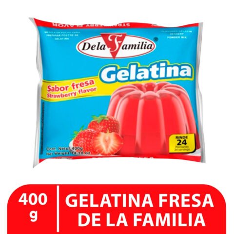 Gelatina De La Familia sabor fresa - 400 g