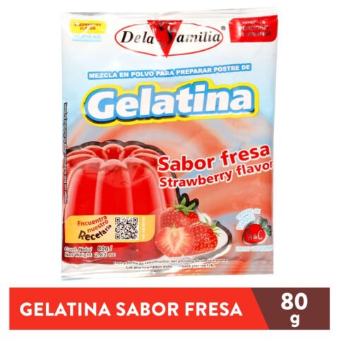 Gelatina De La Familia sabor fresa - 80 g