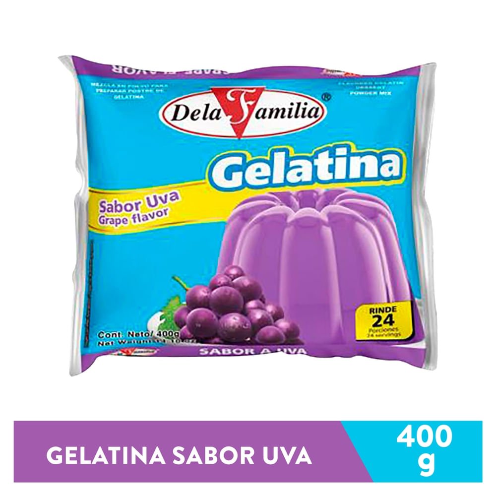 Gelatina Dela Familia uva - 400 g