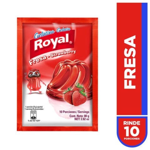 Gelatina En Polvo Royal Sabor A Fresa Sobre - 80 g Gelatina En Polvo Royal Sabor A Fresa Sobre - 80g
