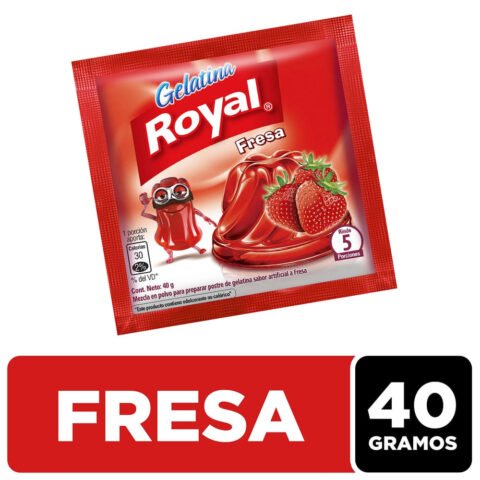 Gelatina En Polvo Royal Sabor Fresa Sobre - 40 g Gelatina En Polvo Royal Sabor Fresa Sobre - 40g