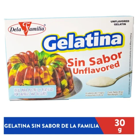Gelatina Sin Sabor 30 Unidad De La Familia