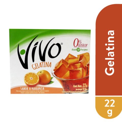 Gelatina Vivo naranja -22 g