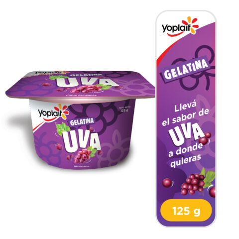 Gelatina Yoplait sabor a uva - 125 g Yoplait Gelatina Uva 125 g
