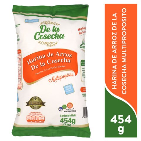 Harina de Arroz, De La Cosecha, multiproposito- 454 g Harina De Arroz De La Cosecha 454 G