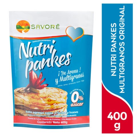 Harina Savoré Nutri pankes de Avena y Multigranos - 400 g Harina Savoré Nutri pankes de Avena Multigranos - 400 g