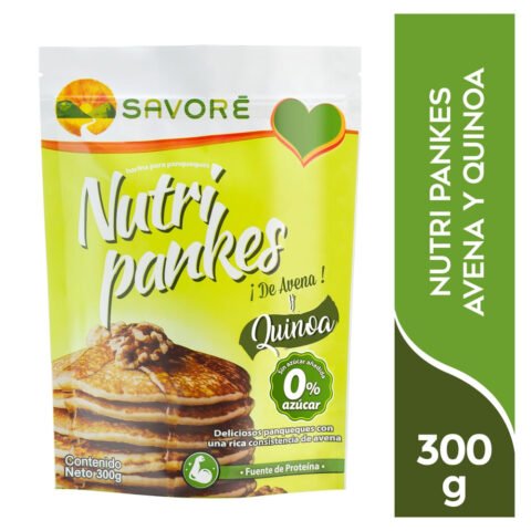 Harina Savoré Nutri Pankes Quinoa y Avena - 300 g Sv Nutripankes Quinoa 0 Azucar Savoré 300 g