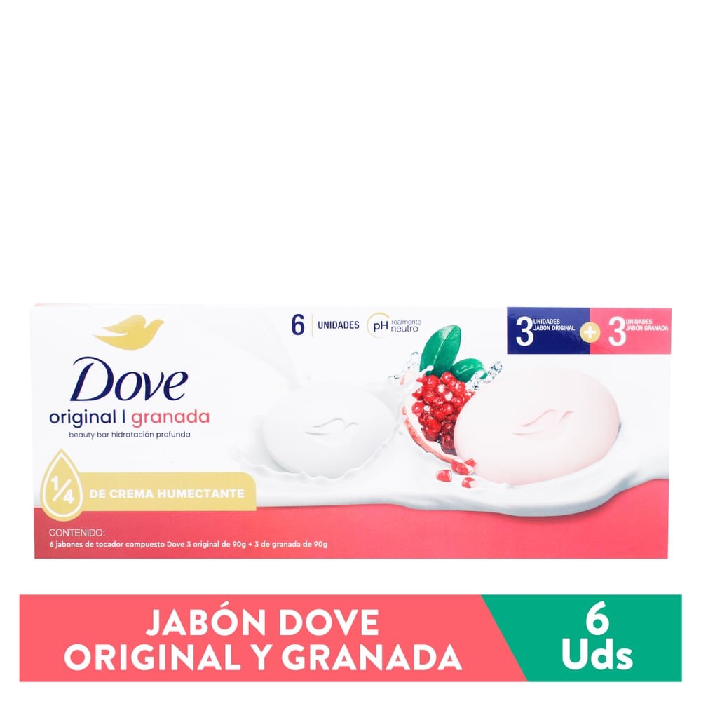 Jabon Dove 3 Original Y 3 Granada 540 Gr