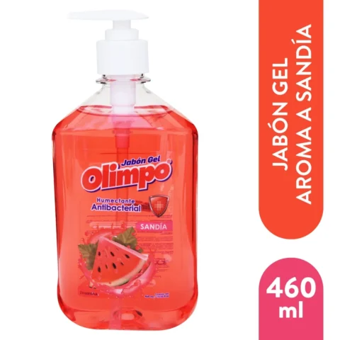 Jabon Liquido Olimpo Sandia 460 ml Jabón en gel de tocador Olimpo fragancia a sandía - 460 ml