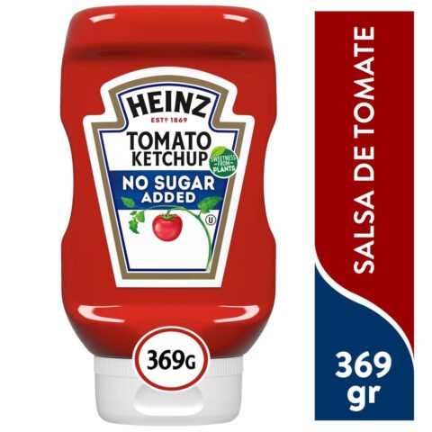 Ketchup Tomate Heinz Sin Azúcar Añadida Botella - 369 g