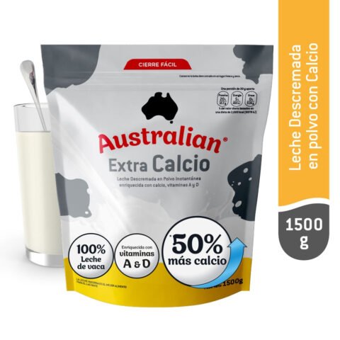 Leche Descremada Australian En Polvo Alta En Calcio - 1600 g
