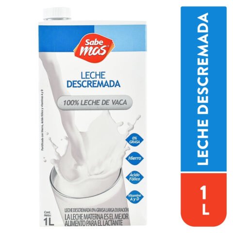 Leche Descremada Sabemas Uht - 1 L
