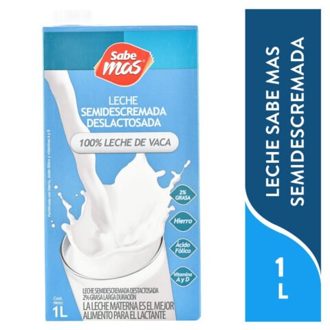 Leche deslactosada Sabemas ultra pasteurizada y homogenizada - 1 L