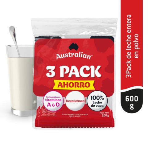 Leche En Polvo Australian 3 pack - 600 g