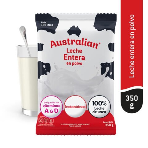 Leche Entera Autralian Bolsa - 350 g