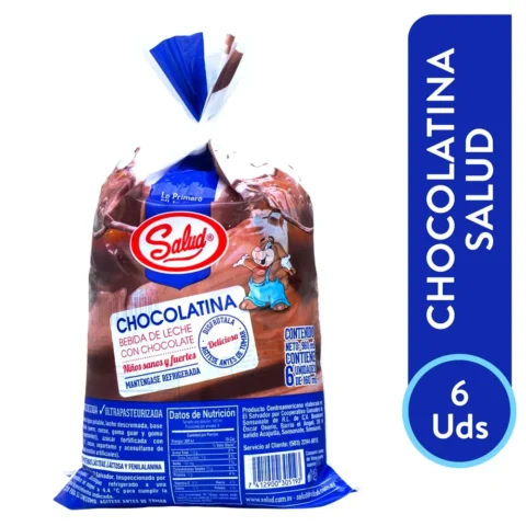 Leche saborizada Salud Chocolatina Bolsa Six Pack - 960 ml