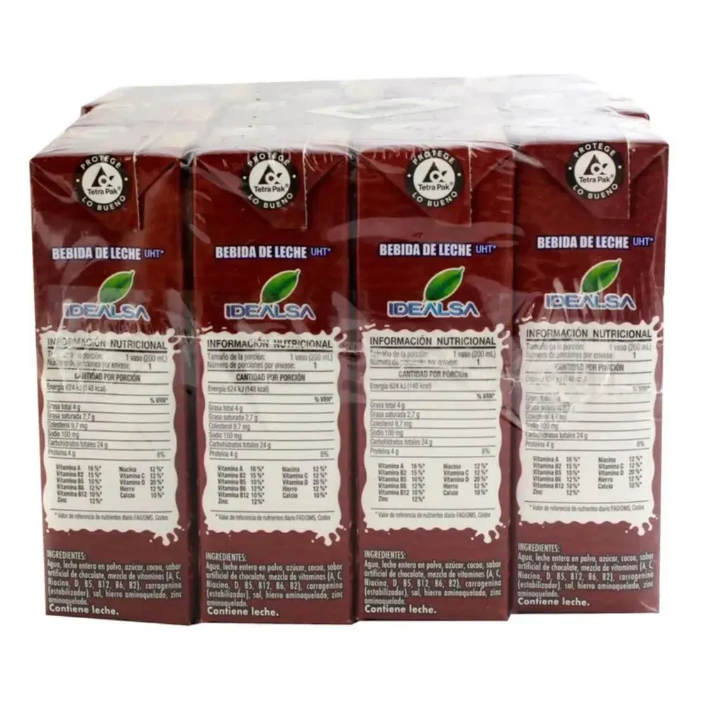 Leche saborizada Shaka Laka Chocolate 12 Pack - 2400ml