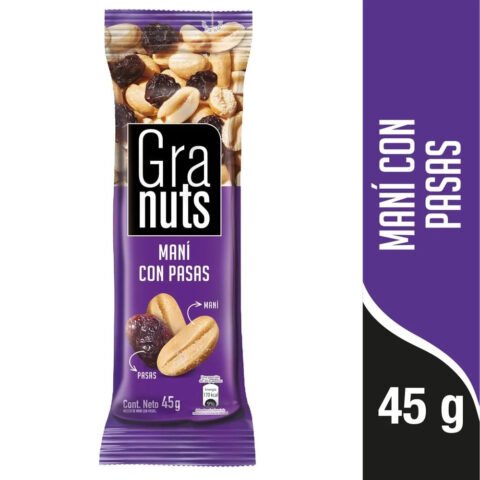 Maní con pasas Granuts - 45 g