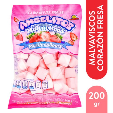 Marshmallos Corazon Fresa Guandy - 200 g