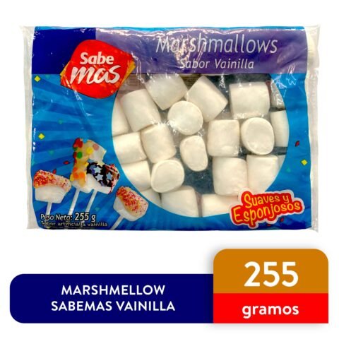 Marshmallows Marca Sabemas Sabor Vainilla - 255 g Marshmellow Sabemas Vainilla - 255 g