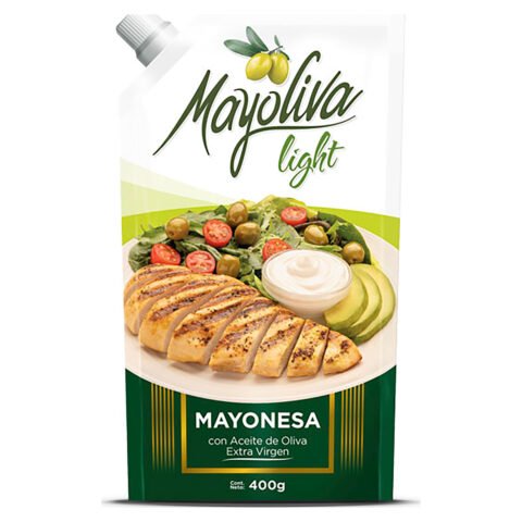 Mayonesa Mayoliva Light Con Aceite De Oliva Doy Pack - 400 g