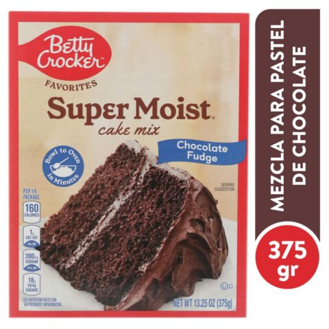 Mezcla Betty Crocker para pastel chocolate fudge Super Moist - 375 g