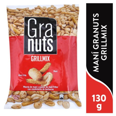 Mezcla Granuts Maní y Palitos de Maíz Grillmix - 130 g