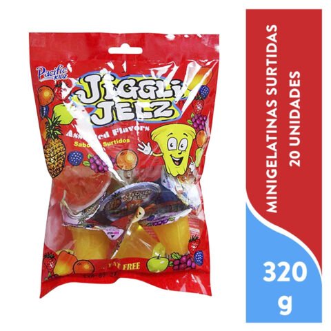 Mini Geliatina Jiggli Jeltz 20Un 320 g Mini Geliatina Jiggli Jeltz 20Un 320Gr