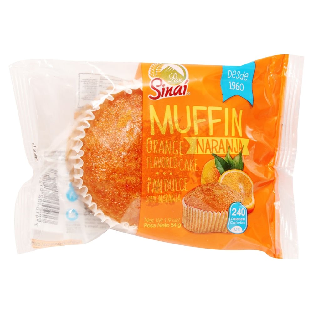 Muffin Pan Sinaí sabor naranja - 54 g