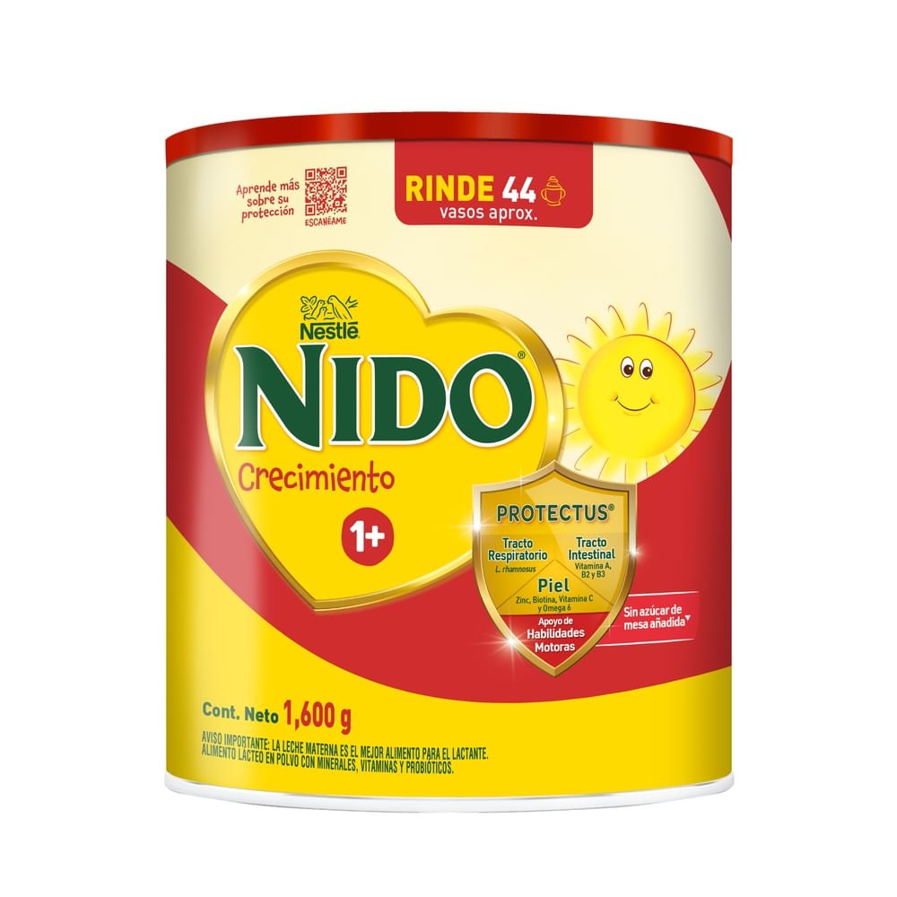 Nestlé® Nido® 1+ Protección® Alimento Complementario A Base De Leche Instantánea Lata 1.6Kg