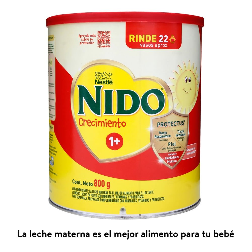 Nestlé® Nido® 1+ Protección® Alimento Complementario A Base De Leche Instantánea Lata 800 g Leche Nestlé® NIDO® 1+ Protección® Alimento Complementario a Base de Leche Instantánea Lata -800 g