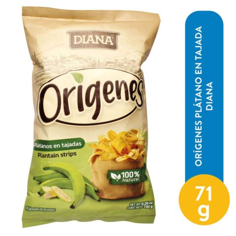 Origenes Platano En Tajada Diana 71 g Tajadas Diana Orígenes platanos naturales - 71 g