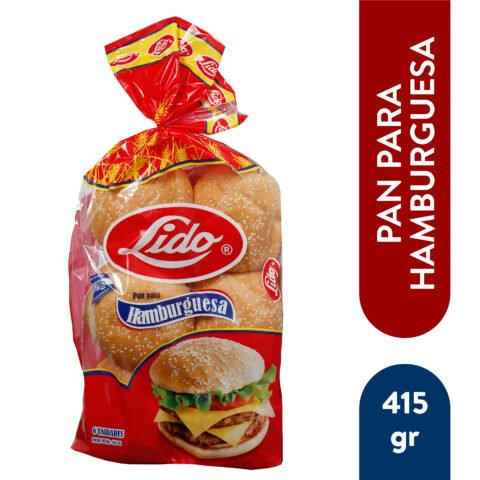 Pan para hamburguesa Lido con ajonjolí - 415 g