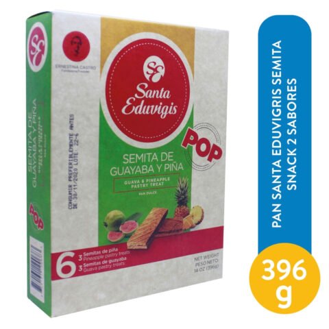 Pan Santa EduviGris Semita Snack 2 Sabores - 396 g