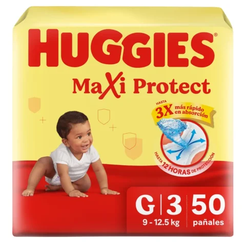 Pañales Huggies Maxi Protect Etapa 3/G - 50 Unidades