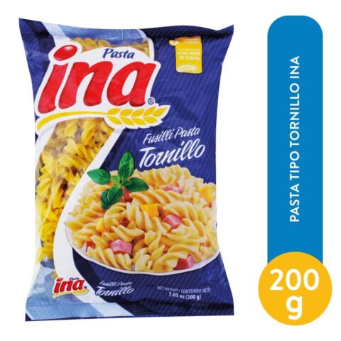 Pasta Ina Tipo Tornillo Bolsa - 200 g