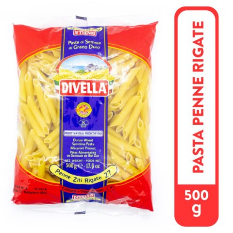 Pasta Tipo Penne Rigate Divella - 500 g