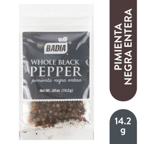Pimienta negra Badia entera - 14 g